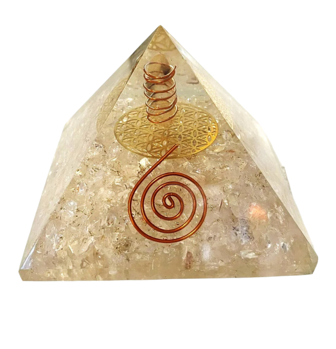 Vuorikristalli orgoniitti pyramidi